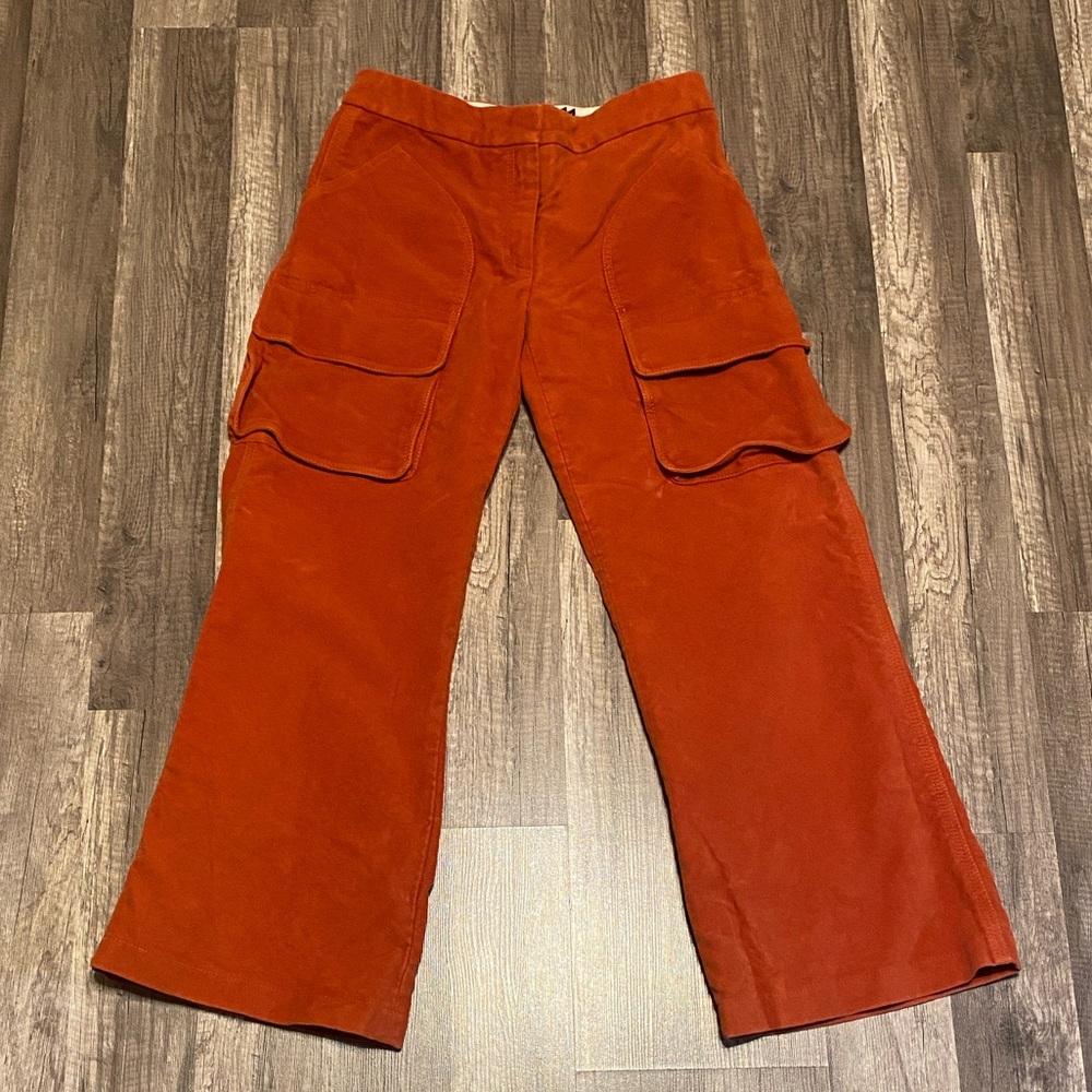 Sies Marjan Rust Orange Corduroy Cargo Pants
